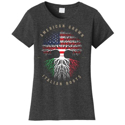 American Grown Italian Roots Italy Flag Women's T-Shirt