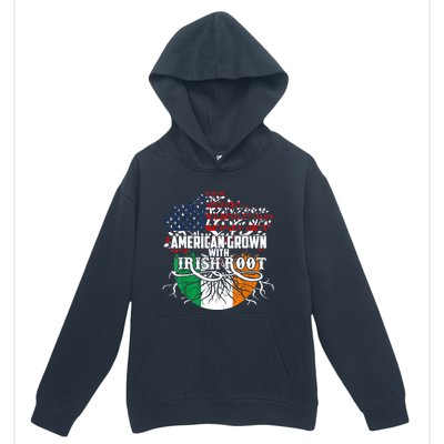 American Grown Irish Root Flag Ireland St Patricks Day Urban Pullover Hoodie