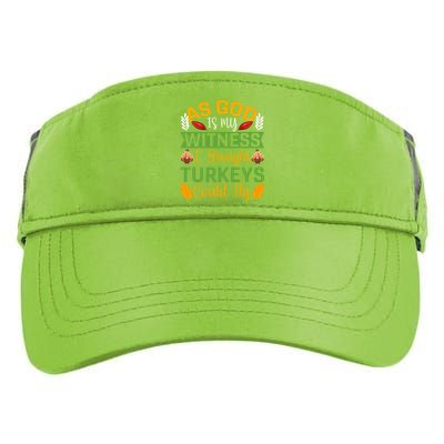 As God Is My Witness I Thought Turkeys Could Fly Gift Adult Drive Performance Visor