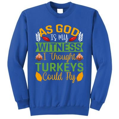 As God Is My Witness I Thought Turkeys Could Fly Gift Sweatshirt