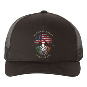 American Grown Irish Roots Ireland Flag Yupoong Adult 5-Panel Trucker Hat