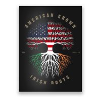 American Grown Irish Roots Ireland Flag Poster