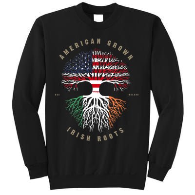 American Grown Irish Roots Ireland Flag TShirt TShirt Sweatshirt