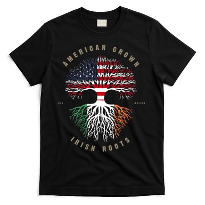 American Grown Irish Roots Ireland Flag TShirt TShirt T-Shirt