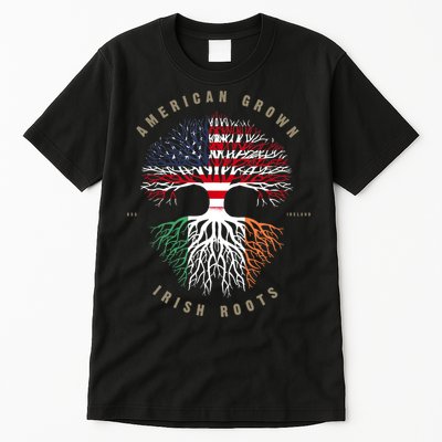 American Grown Irish Roots Ireland Flag TShirt TShirt Tall T-Shirt