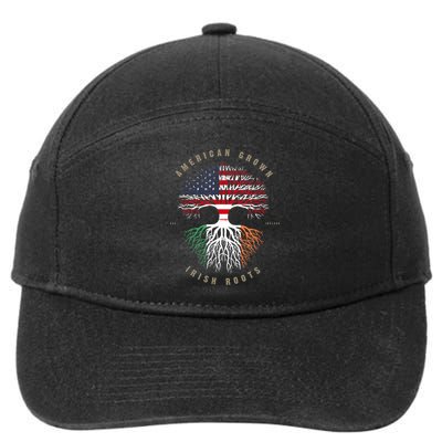 American Grown Irish Roots Ireland Flag TShirt TShirt 7-Panel Snapback Hat