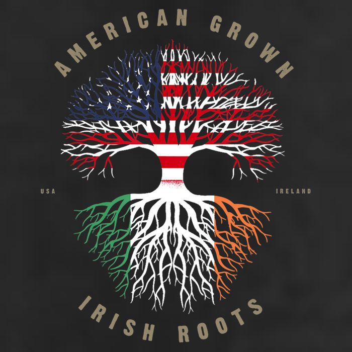 American Grown Irish Roots Ireland Flag TShirt TShirt 11oz C Handle Ceramic Mug