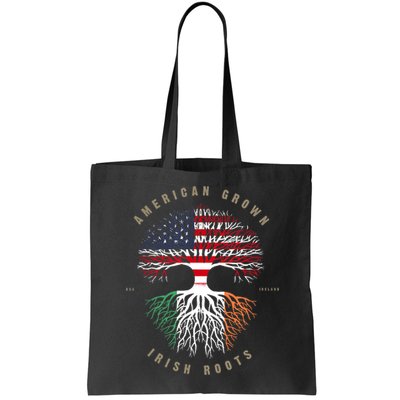 American Grown Irish Roots Ireland Flag TShirt TShirt Bag