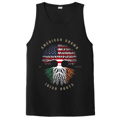 American Grown Irish Roots Ireland Flag TShirt TShirt PosiCharge Competitor Tank