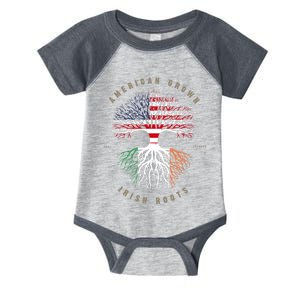 American Grown Irish Roots Ireland Flag TShirt TShirt Infant Baby Jersey Bodysuit