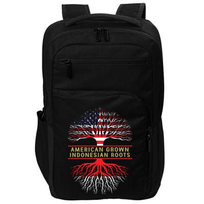 American Grown Indonesian Roots America Indonesia Tree Flag Impact Tech Backpack