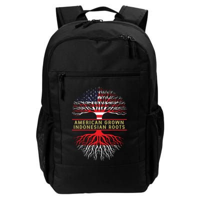American Grown Indonesian Roots America Indonesia Tree Flag Backpack