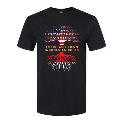 American Grown Indonesian Roots America Indonesia Tree Flag Softstyle® CVC T-Shirt