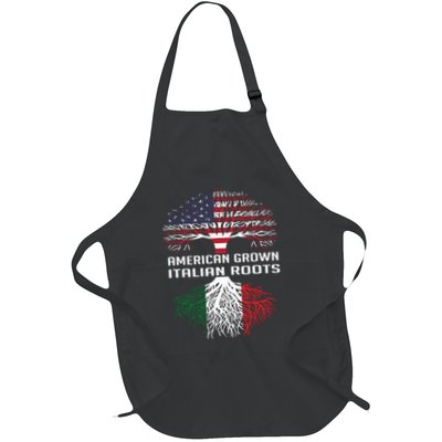 American Grown Italian Roots Italy Flag Proud Apron