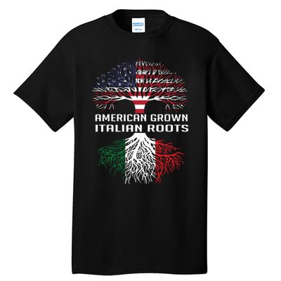 American Grown Italian Roots Italy Flag Proud Tall T-Shirt