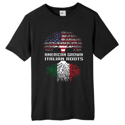 American Grown Italian Roots Italy Flag Proud Tall Fusion ChromaSoft Performance T-Shirt