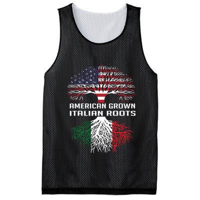 American Grown Italian Roots Italy Flag Proud Mesh Reversible Basketball Jersey Tank