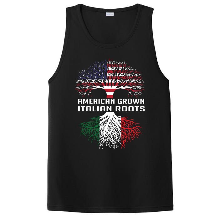 American Grown Italian Roots Italy Flag Proud PosiCharge Competitor Tank