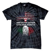 American Grown Italian Roots Italy Flag Proud Tie-Dye T-Shirt