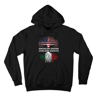 American Grown Italian Roots Italy Flag Proud Tall Hoodie