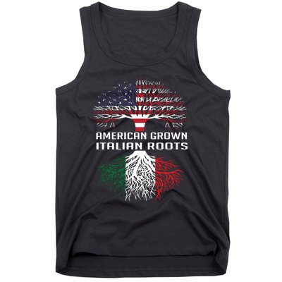 American Grown Italian Roots Italy Flag Proud Tank Top