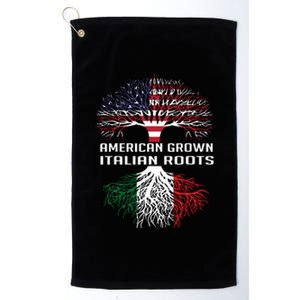 American Grown Italian Roots Italy Flag Proud Platinum Collection Golf Towel