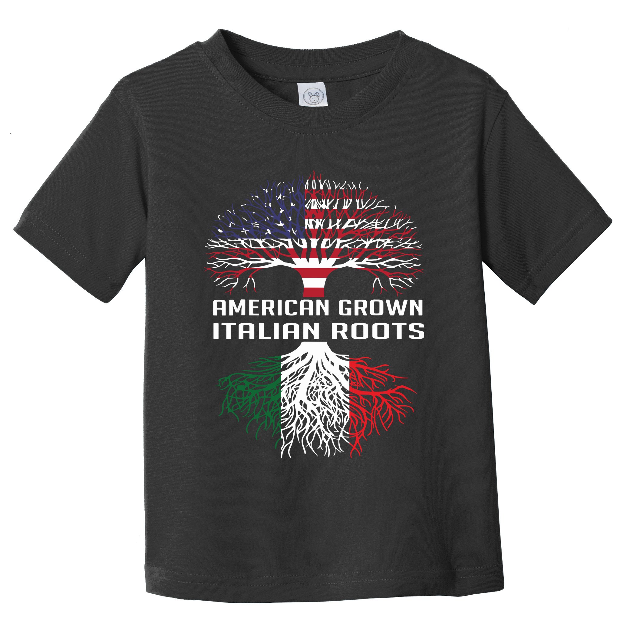 American Grown Italian Roots Italy Flag Proud Toddler T-Shirt