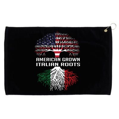 American Grown Italian Roots Italy Flag Proud Grommeted Golf Towel