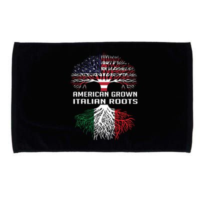 American Grown Italian Roots Italy Flag Proud Microfiber Hand Towel