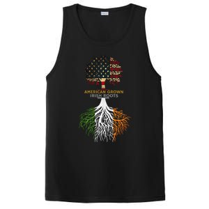 American Grown Irish Roots Ireland And Usa Flags Gift PosiCharge Competitor Tank