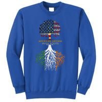 American Grown Irish Roots Ireland And Usa Flags Gift Sweatshirt