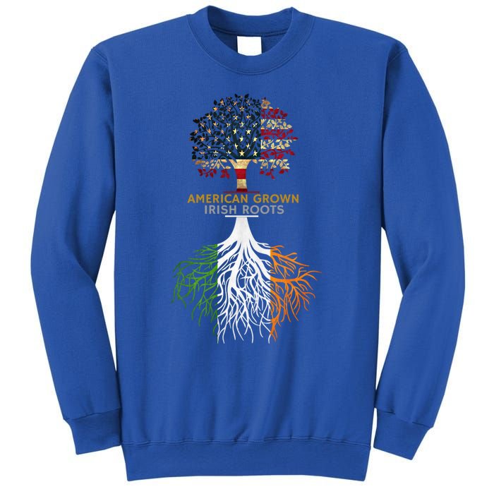 American Grown Irish Roots Ireland And Usa Flags Gift Sweatshirt