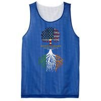 American Grown Irish Roots Ireland And Usa Flags Gift Mesh Reversible Basketball Jersey Tank