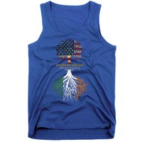 American Grown Irish Roots Ireland And Usa Flags Gift Tank Top