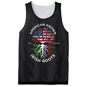 American Grown Irish Roots Ireland Flag St Patrick Day Mesh Reversible Basketball Jersey Tank