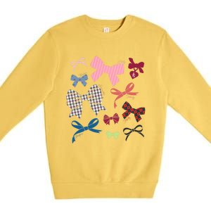 American Girl Iconic Hair Bows Premium Crewneck Sweatshirt