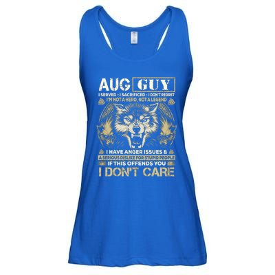 August Guy I Served I Sacrificed I Don't Regret Gift Ladies Essential Flowy Tank