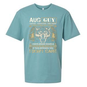 August Guy I Served I Sacrificed I Don't Regret Gift Sueded Cloud Jersey T-Shirt