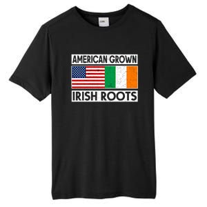 American Grown Irish Roots St Patricks Day Irish American Gift Tall Fusion ChromaSoft Performance T-Shirt