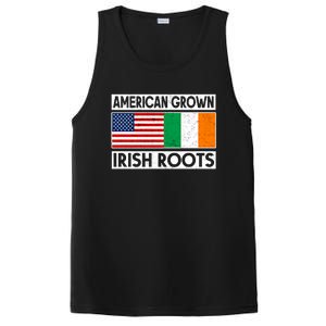 American Grown Irish Roots St Patricks Day Irish American Gift PosiCharge Competitor Tank