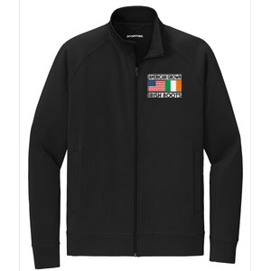 American Grown Irish Roots St Patricks Day Irish American Gift Stretch Full-Zip Cadet Jacket