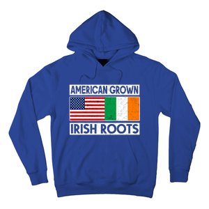 American Grown Irish Roots St Patricks Day Irish American Gift Hoodie