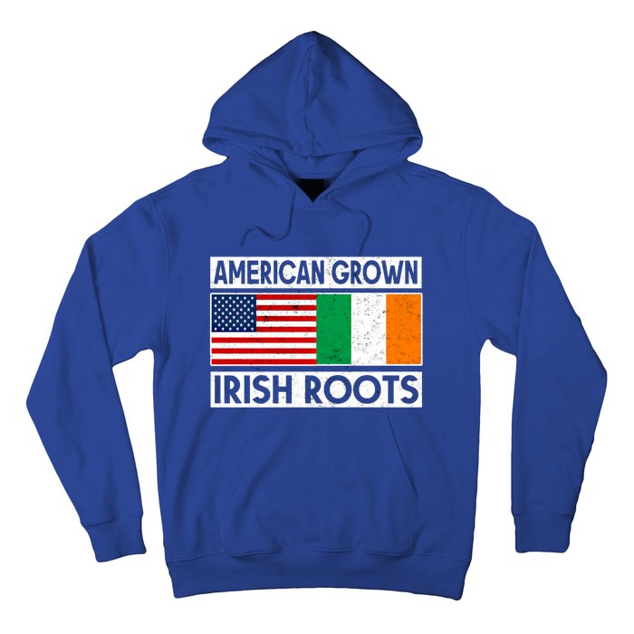 American Grown Irish Roots St Patricks Day Irish American Gift Hoodie