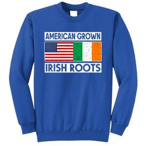 American Grown Irish Roots St Patricks Day Irish American Gift Sweatshirt