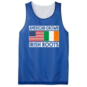 American Grown Irish Roots St Patricks Day Irish American Gift Mesh Reversible Basketball Jersey Tank