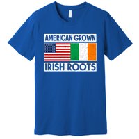 American Grown Irish Roots St Patricks Day Irish American Gift Premium T-Shirt