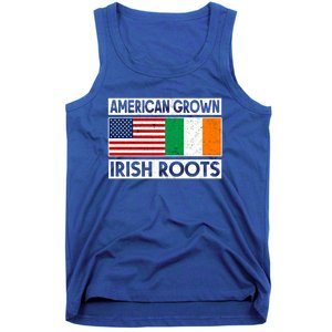 American Grown Irish Roots St Patricks Day Irish American Gift Tank Top