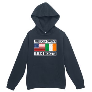 American Grown Irish Roots St Patricks Day Irish American Gift Urban Pullover Hoodie