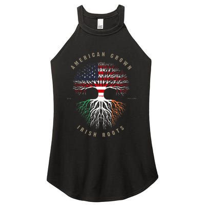 American Grown Irish Roots Ireland Flag Women’s Perfect Tri Rocker Tank