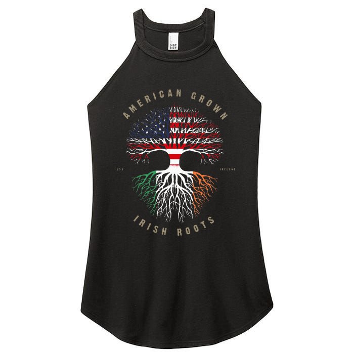 American Grown Irish Roots Ireland Flag Women’s Perfect Tri Rocker Tank